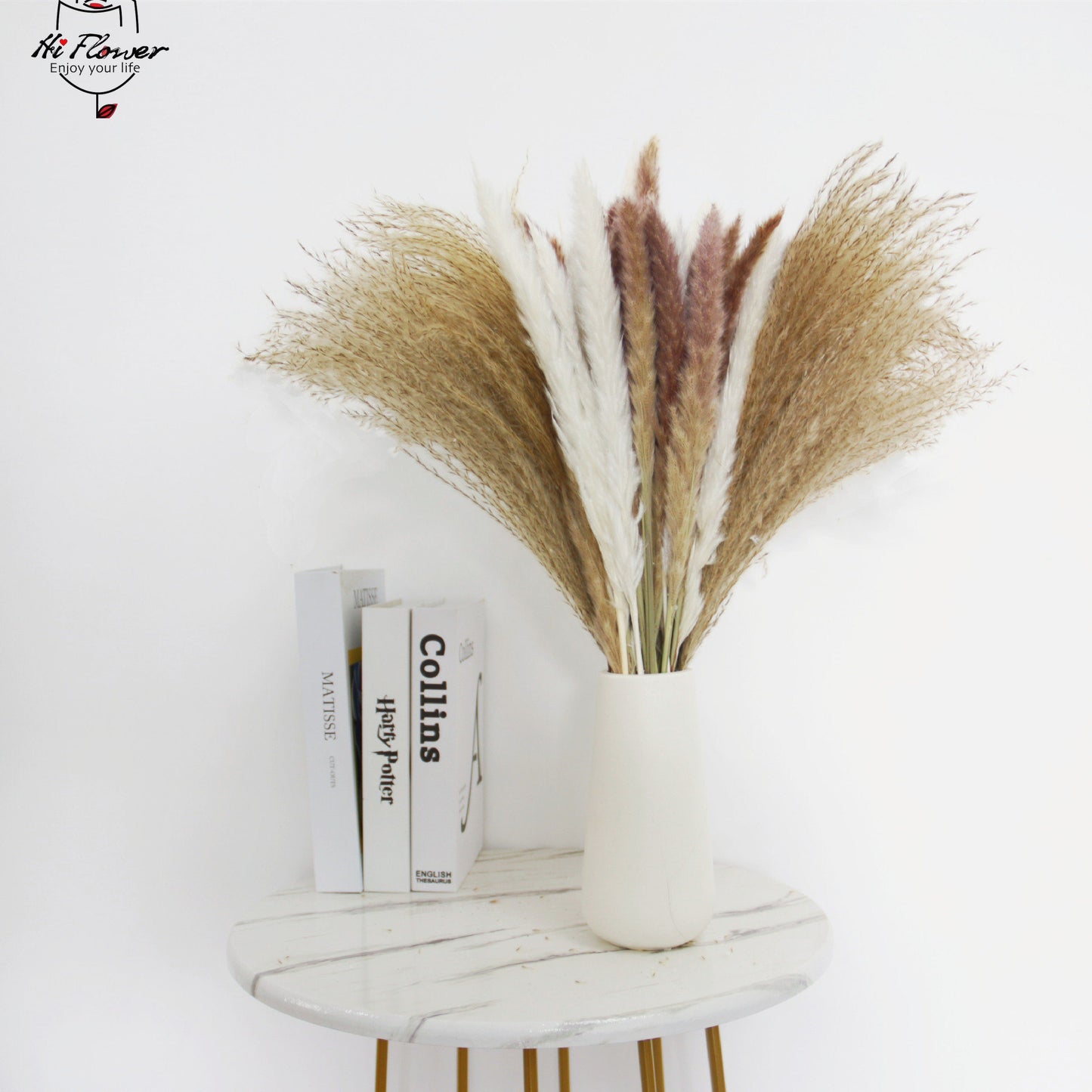 Dried Flowers Pampas Grass Mixed Bunny Rabbit Tail Lagurus Bouquet Wedding Christmas Decoration Natural Reed Flower Home Decora