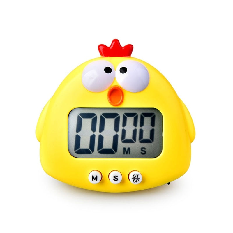 Kitchen Timer; Cute Cartoon Pig Electronic Countdown Timer; LCD Digital Cooking Timer Cooking Baking Assistant Reminder Tool