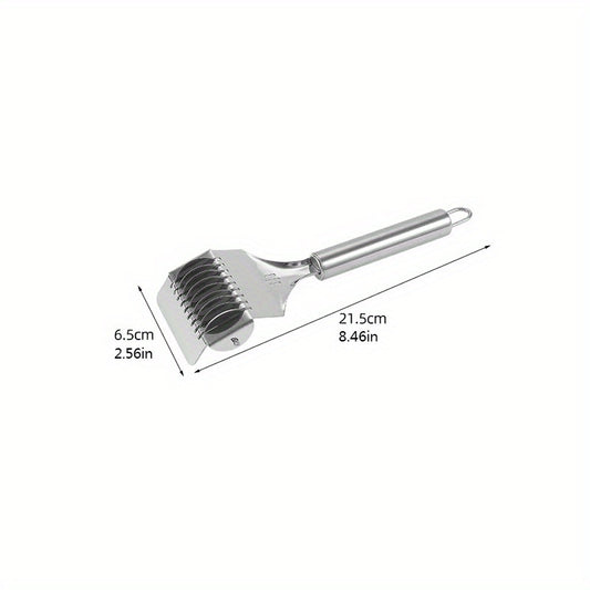 1pc; Stainless Steel Hand-held Noodle Cutting Kitchen Tools; Noodle Press Household Small Noodle Cutter; Kitchen Gadgets