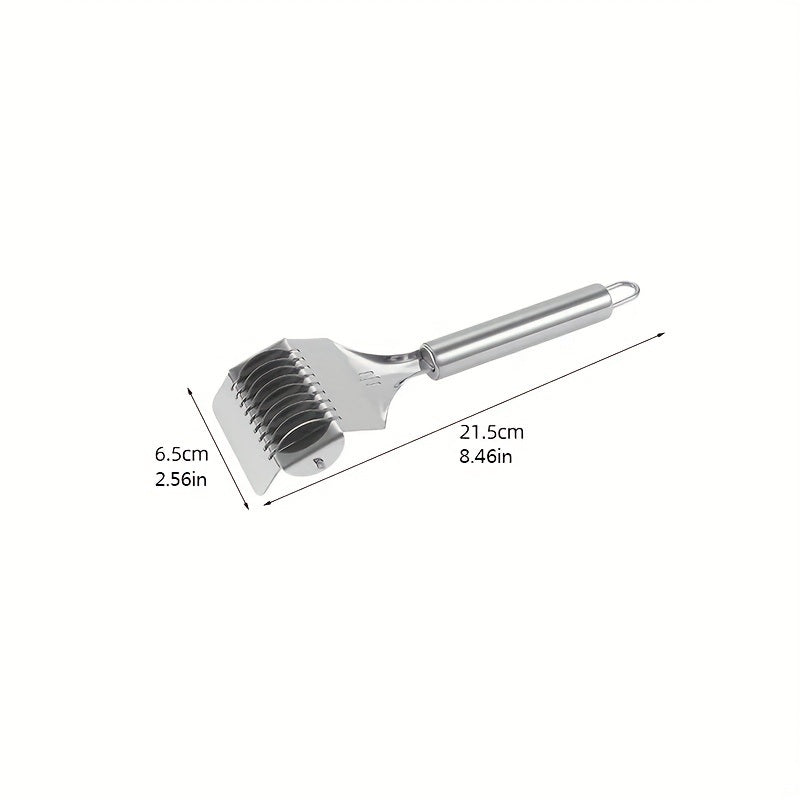 1pc; Stainless Steel Hand-held Noodle Cutting Kitchen Tools; Noodle Press Household Small Noodle Cutter; Kitchen Gadgets