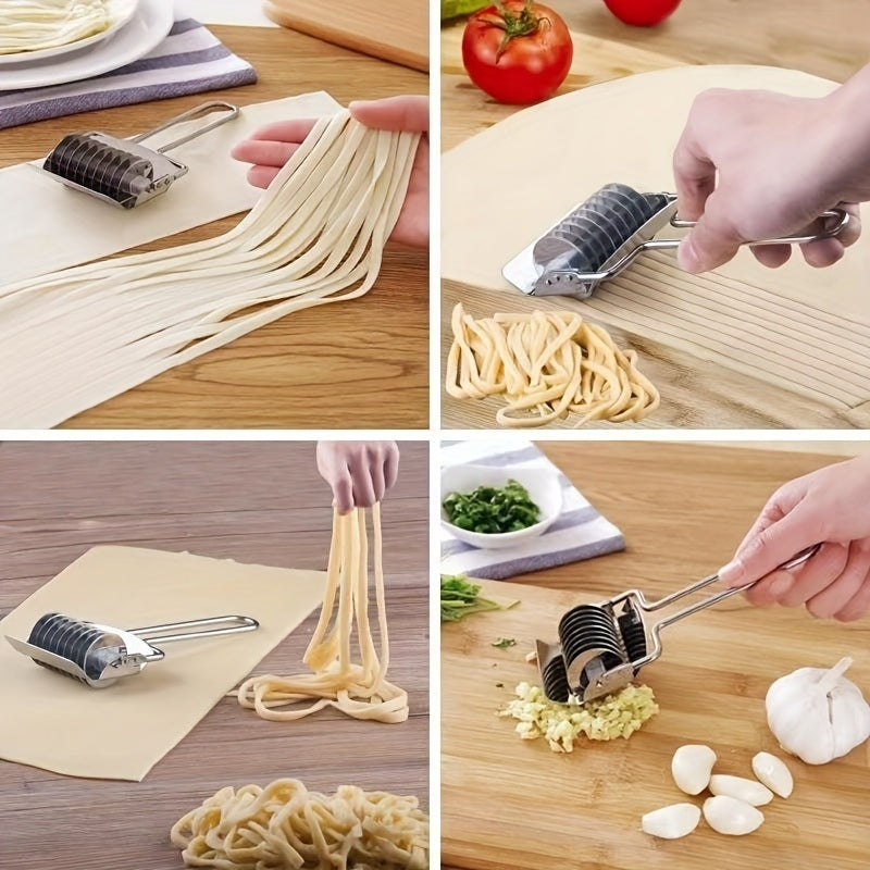 1pc; Stainless Steel Hand-held Noodle Cutting Kitchen Tools; Noodle Press Household Small Noodle Cutter; Kitchen Gadgets