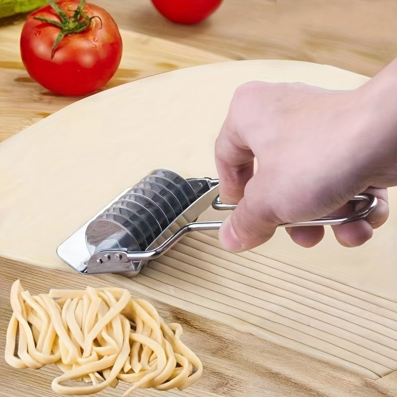 1pc; Stainless Steel Hand-held Noodle Cutting Kitchen Tools; Noodle Press Household Small Noodle Cutter; Kitchen Gadgets