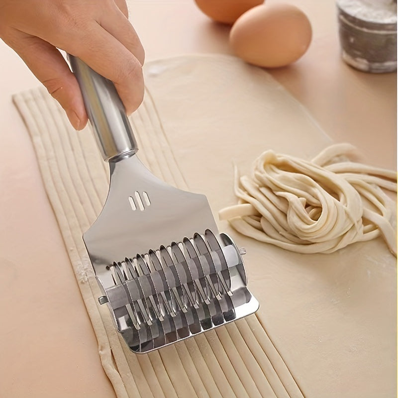 1pc; Stainless Steel Hand-held Noodle Cutting Kitchen Tools; Noodle Press Household Small Noodle Cutter; Kitchen Gadgets