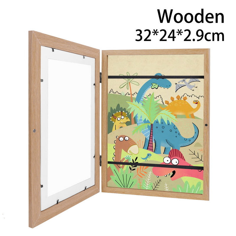 Children Art Frames Magnetic Front Open Changeable Kids Frametory for Poster Photo Drawing Paintings Pictures Display Home Decor