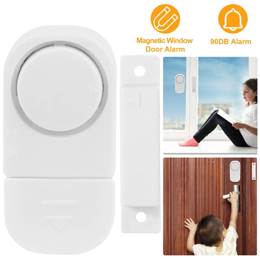 Wireless Window Door Magnet Alarms Magnetic Sensor Security Burglar Alarm For Kid Safety