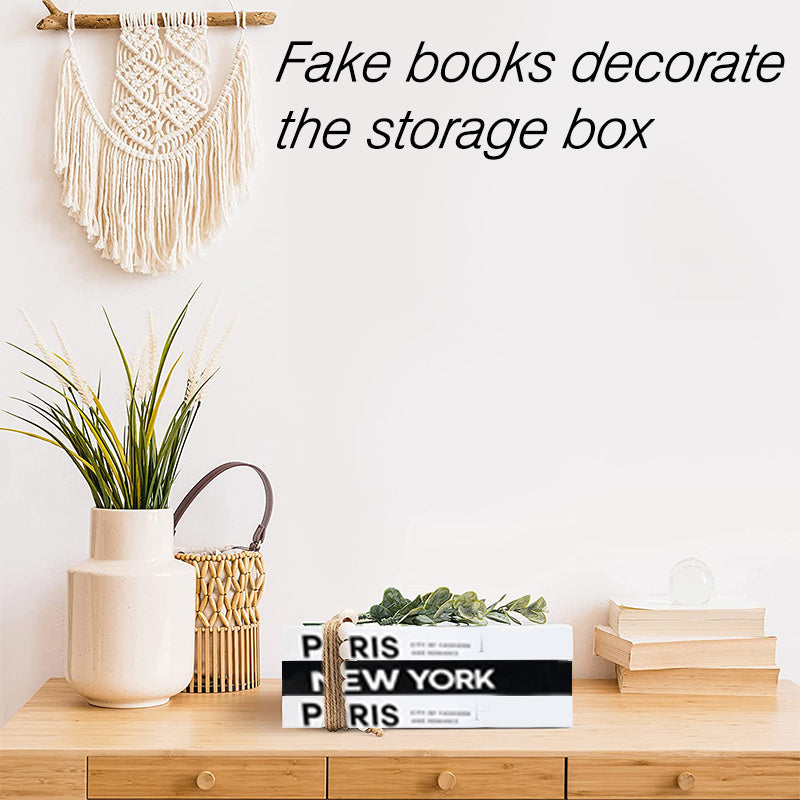 5pcs Fashion Fake Books Decoration Storage Box Luxury Simulation Books Nordic Modern Home Study Living Room Coffee Table Decor