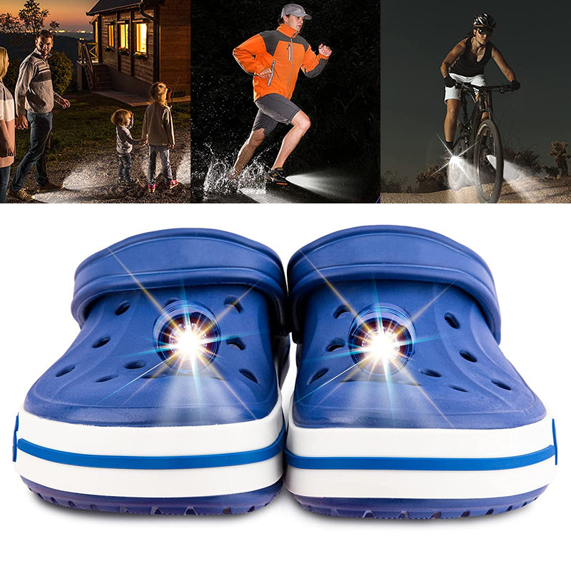 LED Luminous Shoe Clip Light Running Light Mini Night Lights Warning Light Night Running Safety Slipper Clips Light Outdoor Home