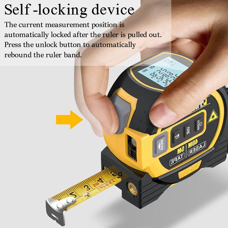 3 In 1 Laser Tape Measure Meter Infrared High-precision Intelligent Electronic Ruler 40/60m Laser Tape Building Distance Meters