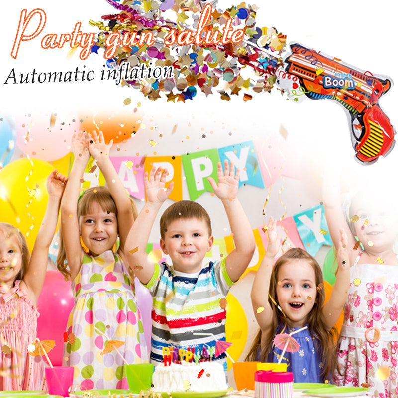 Wedding Confetti Fireworks Toy Handheld Gun Foil Balloons Confetti Firework Cannon Birthday Graduation Party Supplies Kid's Toys